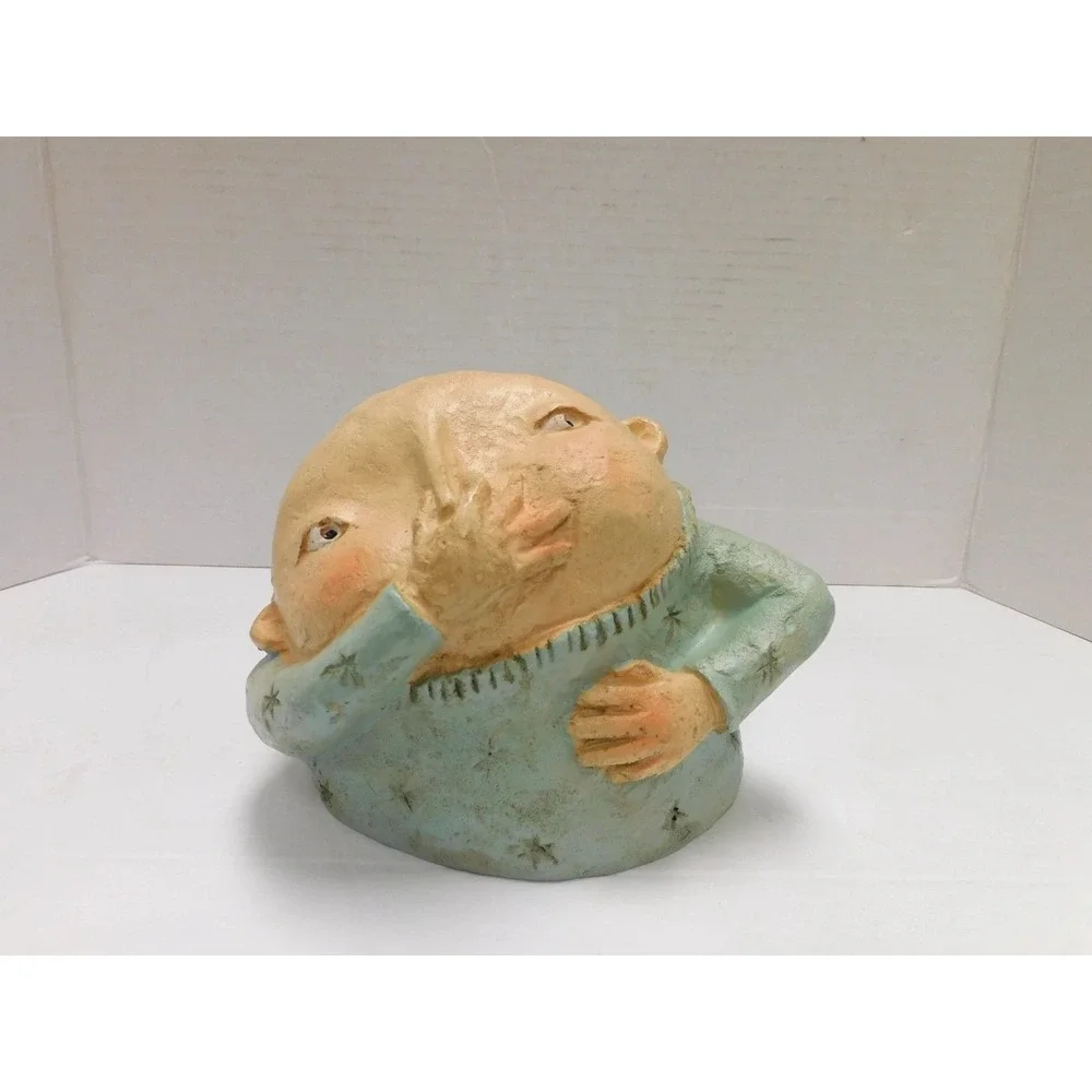 Boy Holding Nose Resin Figure Statue Head, Bathroom Humor DW301